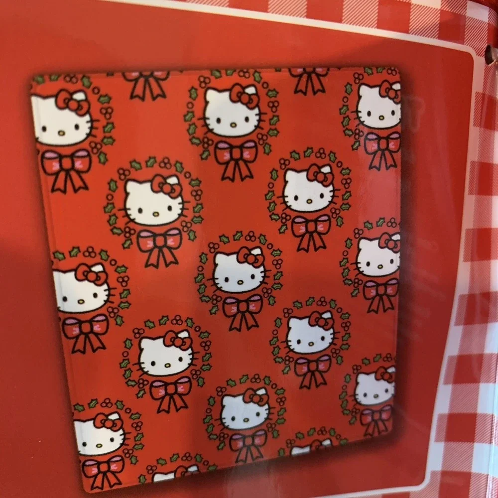 Hello Kitty Red Christmas Holiday Wreath Throw Blanket Plush 60